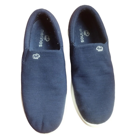 Merinos Men's Slip-Ons Navy/White Size 9 - Picture 12 of 16